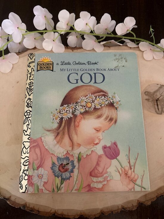Golden Books Other - My Little Golden Book About God Hardcover By Jane Werner Watson 1975